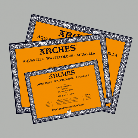 Blocchi Carta per Acquerello Arches Grana Grossa 20fg. BLOCCHI ARCHES 18x26  20 fogli 300 gr.