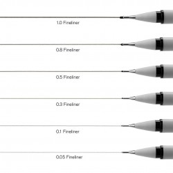 Set Fineliner Neri Winsor & Newton