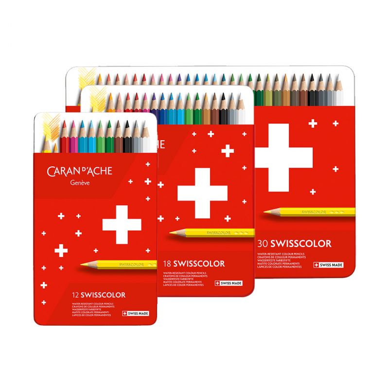 Set Matite da disegno Colorate Caran D'Ache Swiss Color CONFEZIONI 12 pz.