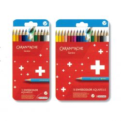 Set Matite da disegno Acquerellabili Swiss Color Caran D'Ache in Cartone