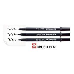 Pigma Brush Sakura Set di 3 Penne