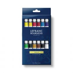 Kit Colori Olio Lefranc Bourgeois, 12pz. x 10ml