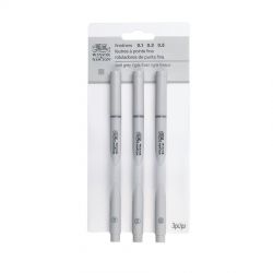 Set Fineliner Winsor & Newton Grigio Freddo