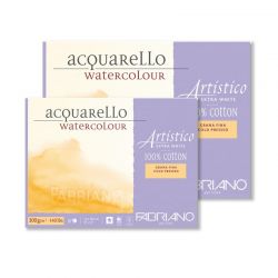 Carta Acquerello Fabriano Artistico Grana Fine E.W. 300 gr.