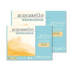 Carta Acquerello Fabriano Artistico Grana Fine T.W. 300 gr.