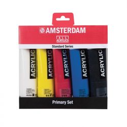 Set Colori Acrilici Primari Amsterdam Standard, 120ml