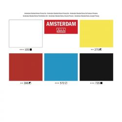 Set Colori Acrilici Primari Amsterdam Standard, 120ml