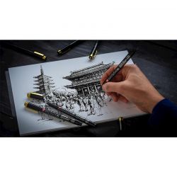 Pigma Micron Sakura Set di 6 Penne Black &  Gold Edition