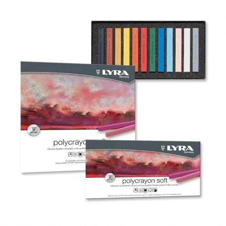 Gessetti Colorati Lyra Polycrayons Soft Confezioni CONFEZIONI 12 pz.