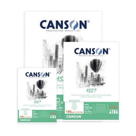 Blocco Disegno Canson 1557 180gr. Blocchi Canson A5 (14,8x21cm) 30fg.