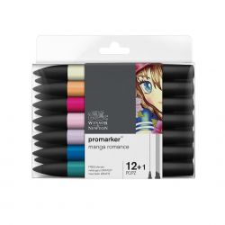 Pennarelli Promarker Winsor&Newton Manga Romance, Set 13pz.