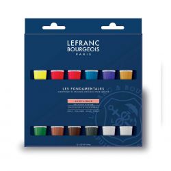 Set Colori Acrilici Lefranc Bourgeois, 12pz. x 20ml.