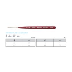 Pennello Mini Liner Monogram Princeton Velvetouch