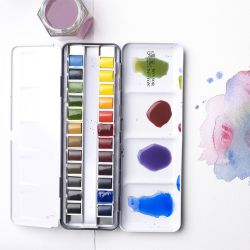 Set Acquerelli Professionali Winsor&Newton 24 ½ godet