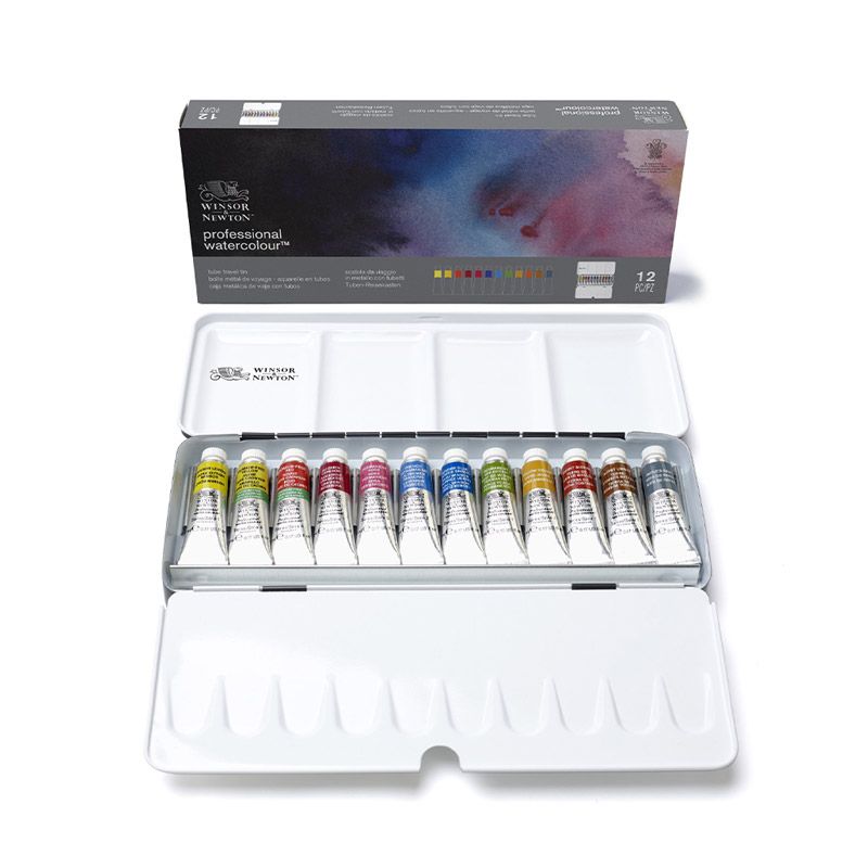 Set Acquerelli Professionali Winsor&Newton 12 tubi 5ml.