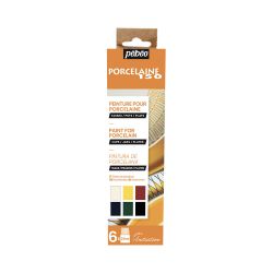 Set Colori per Ceramica Pébéo Porcelaine 150, 6pz. x 20ml