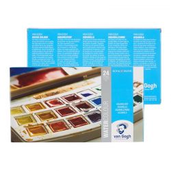 Acquerello Van Gogh Set 24 ½ godet in plastica