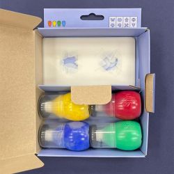 Kit Spoty, Tempera + Stencil Forme