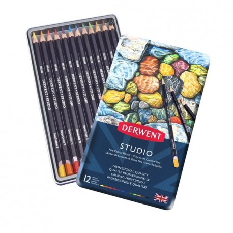 Set Matite da disegno Colorate Derwent Studio CONFEZIONI 12 pz.