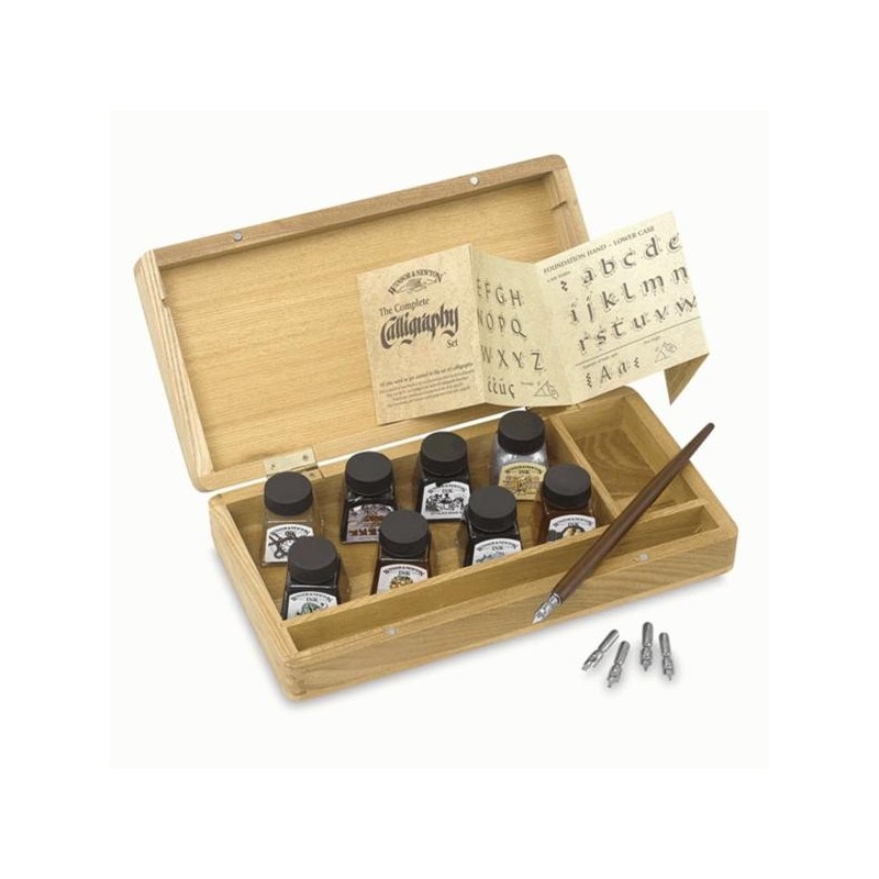 W&N Calligraphy Set, Wooden Box