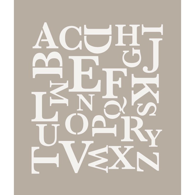 Stencil Alfabeto Moderno To-Do