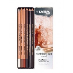 Matite da Schizzo Lyra Sketching, Set 6pz.