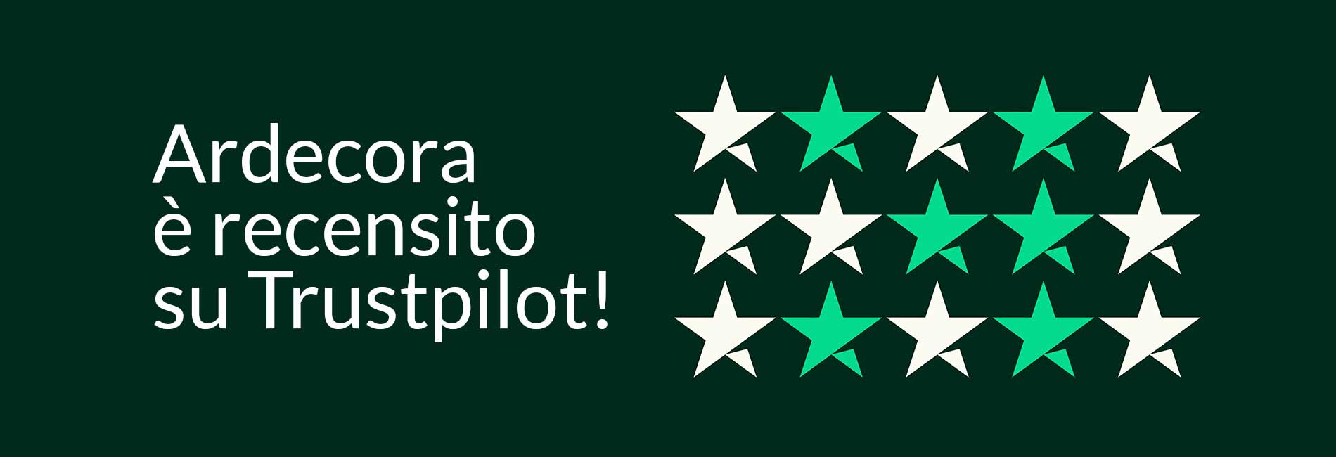 Ardecora è recensito su Trustpilot