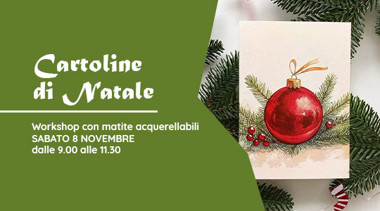 Workshop "Cartoline di Natale" con le matite acquerellabili