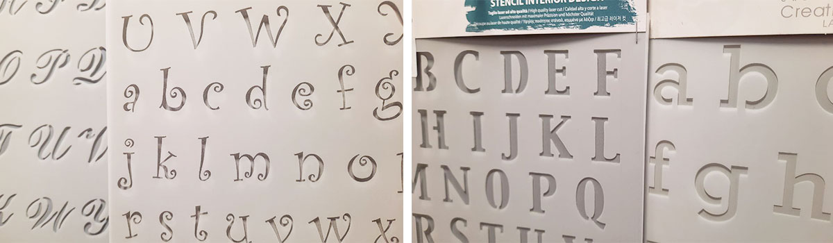 stencil-lettere